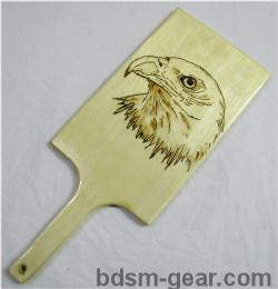Hand Burned American Eagle Paddle