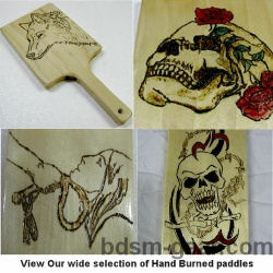 Hand Burned Wooden Paddles