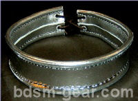 Leather bdsm bondage choker collar