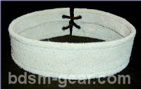 Leather bdsm bondage choker collar