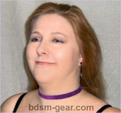 Leather bdsm bondage collar