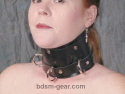 Leather bdsm neck corset bondage collar