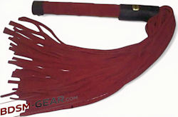 leather and suede bdsm floggers