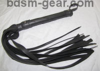 black rubber flogger
