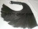 genuine horsehair floggers in black or blond small to 1lb bondage bdsm fetish