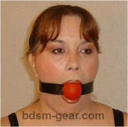 Black Blue and Red Rubber Ball Gags