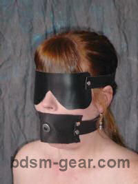 Leather Slave Training Post Gags