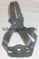 Rubber over Steel Ring Gag with Harness
