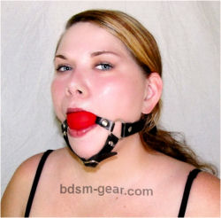 Hard Red Plastic Ball Gag