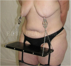 Extreme Nipple Torture Serving Tray Slave submissive torture