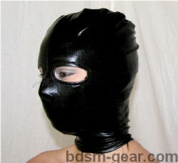 Latex Hood with Eye Holes