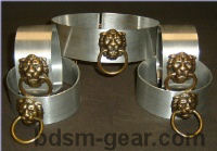aluminum metal bondage collar for human submissive and slave bondage bdsm fetish gothic gorean and punk