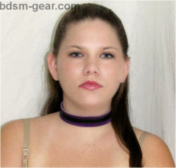 Lined Narrow Leather Collar
