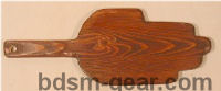 hand shaped wood paddle bdsm bondage fetish