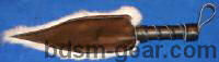 sensual leather and rabbit hide fur paddle