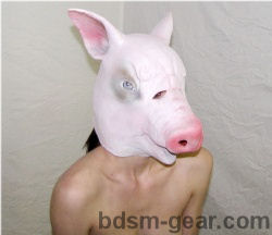 mask hood pig role play bondage bdsm toy