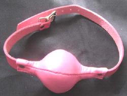 Soft Pink Leather Gag