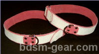 leather bondage cuffs spreaders binders and bdsm gear