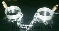 medieval dungeon metal shackles for ankles or wrists bondage bdsm fetish gothic gorean submissive and slave