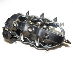 Spiked Leather Cock Cage