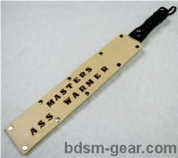 Stamped and Painted Personalized Leather Paddle