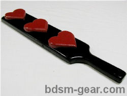 Triple Red Valentines Heart Paddle