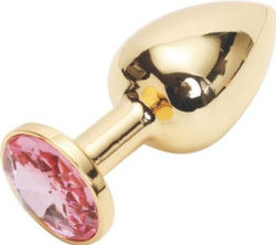 Small Gold Jeweled Butt Plug