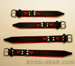 Bound Heart Deluxe Leather Cuffs