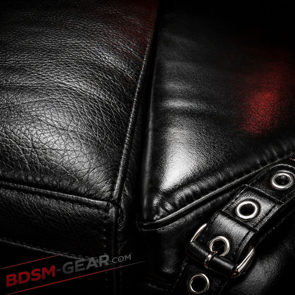 leather and vinyl bondage furniture materials comparison