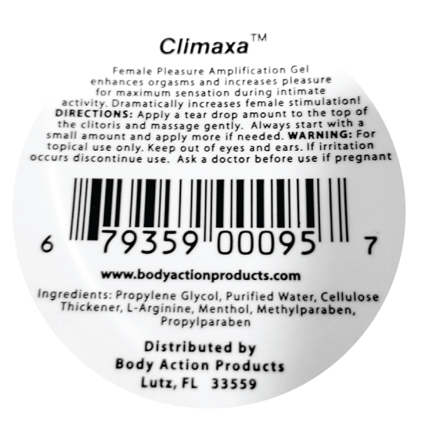 Climax Female Amplification Gel for Women .5 Jar