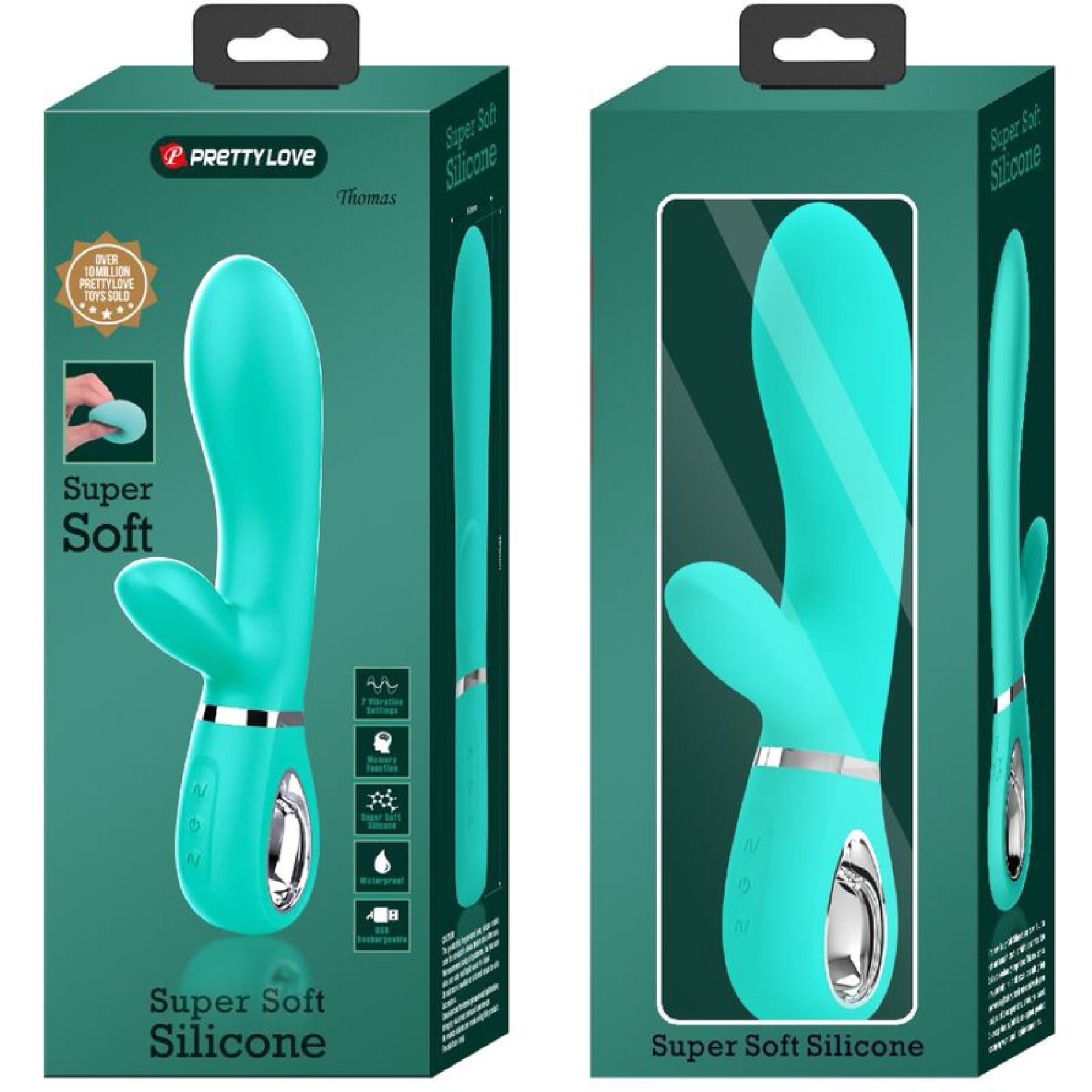 Thomas Super Soft Silicone Rabbit Vibrator