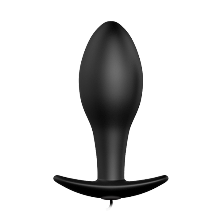 Pretty Love Vibrating Bulb Shaped Butt Plug Black