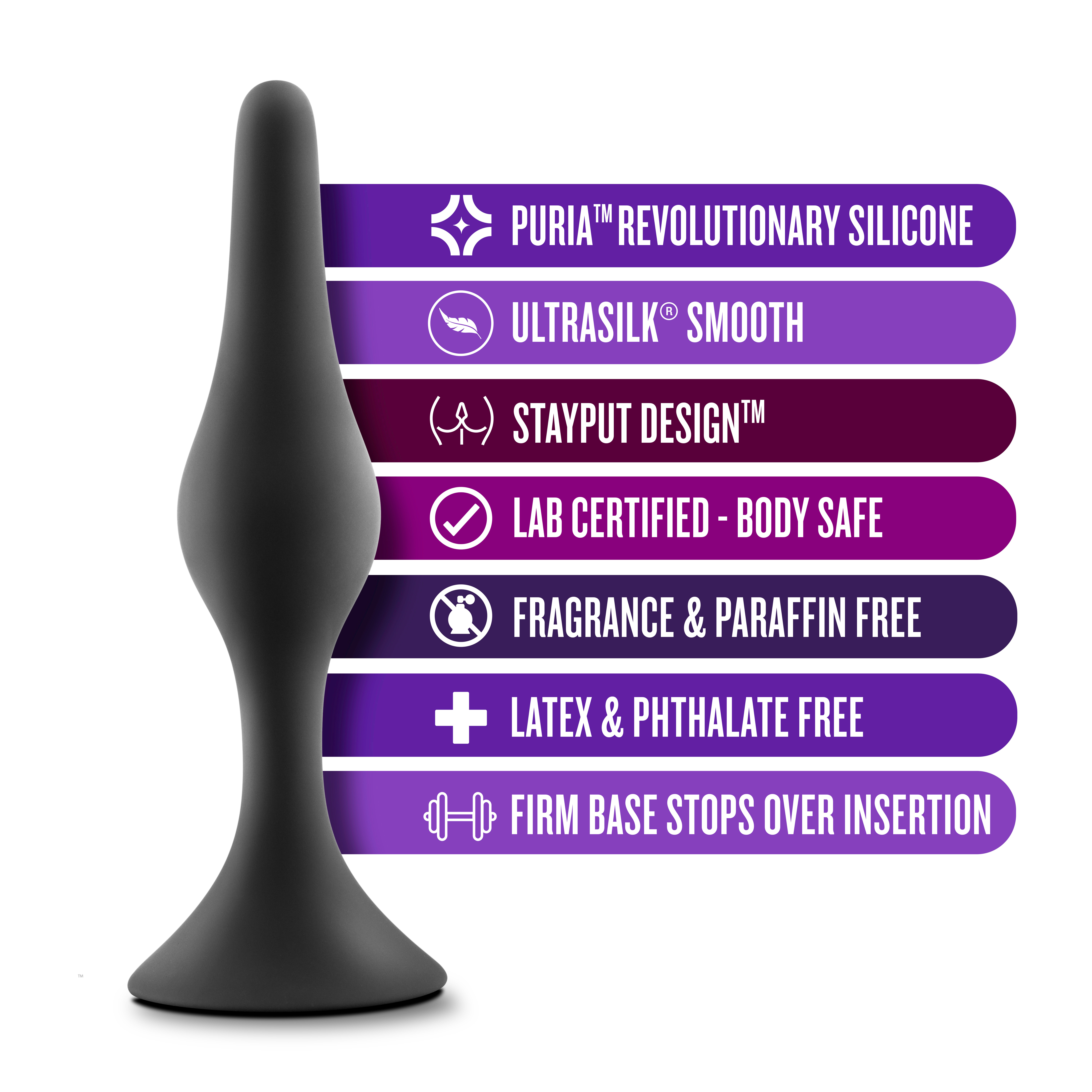 Anal Adventures Platinum - Silicone Beginner Plug