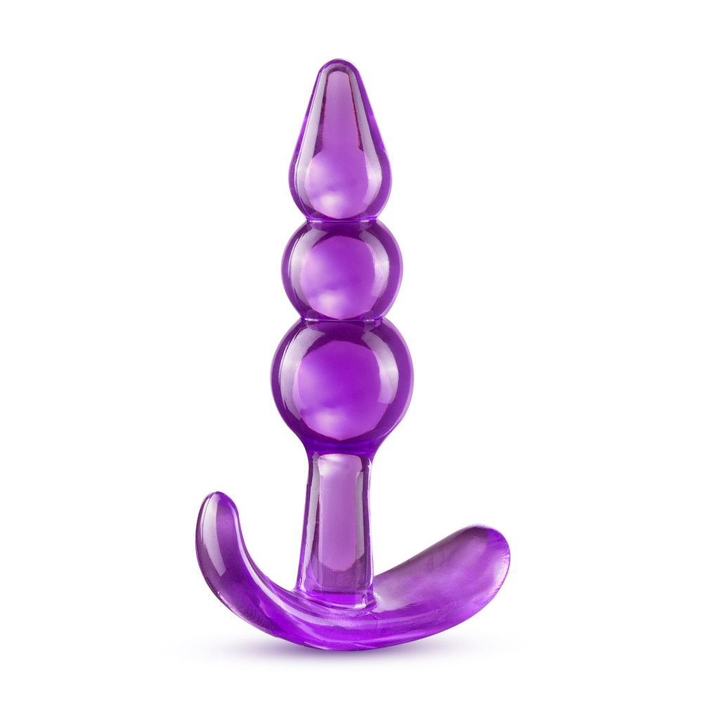 B Yours - Triple Bead Anal Plug - Purple