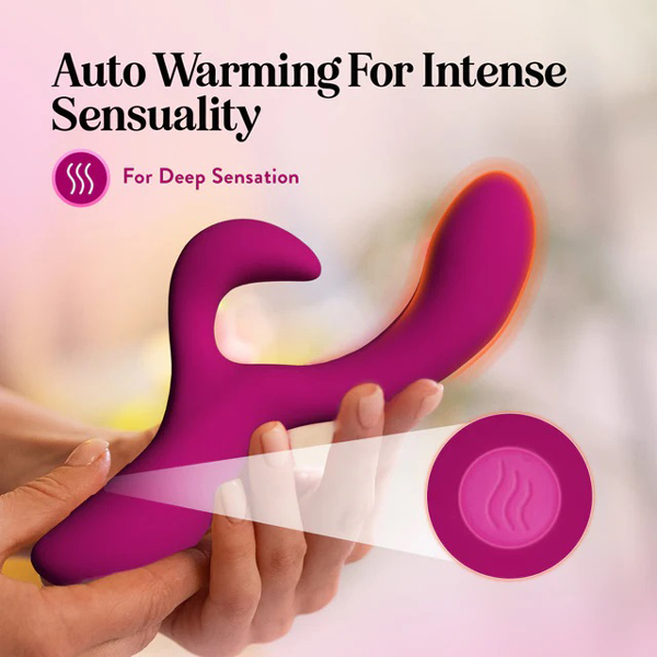 Blush Quinn Rabbit Vibrator Burgundy