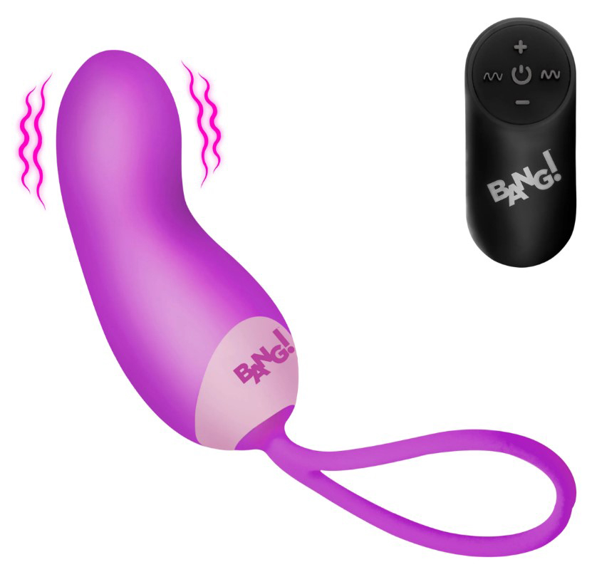 Silicone Mini Vibe With Remote - Purple