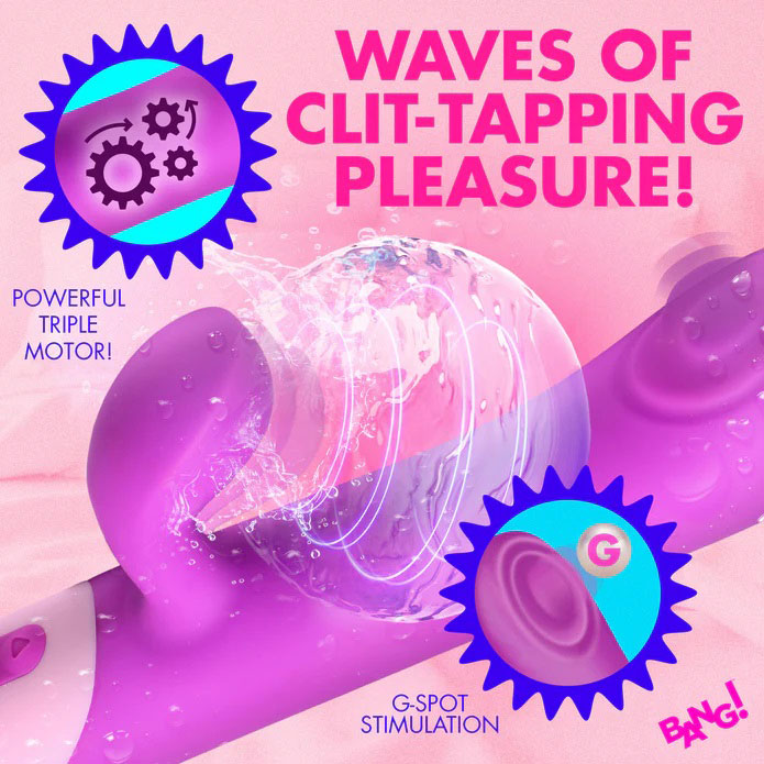 Clit Tapping Pulsing Rabbit - Purple