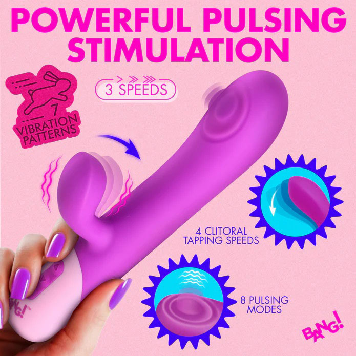 Clit Tapping Pulsing Rabbit - Purple