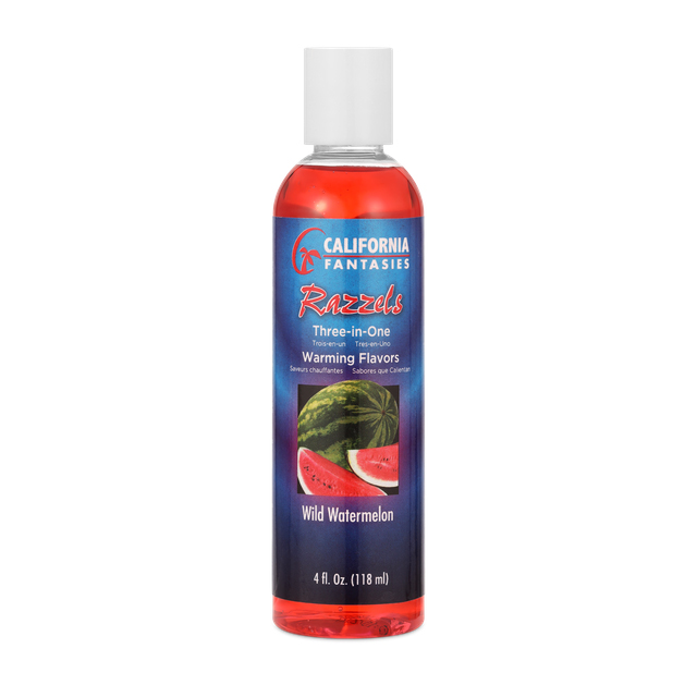 Razzels Warming Lubricant - Wild Watermelon - 4 Oz. Bottle