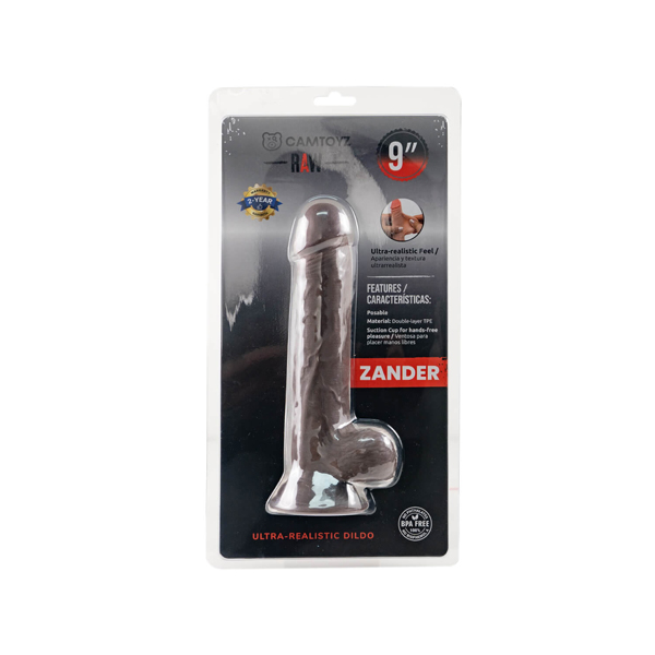 Raw Dildo Ultra Realistic Zander - Brown