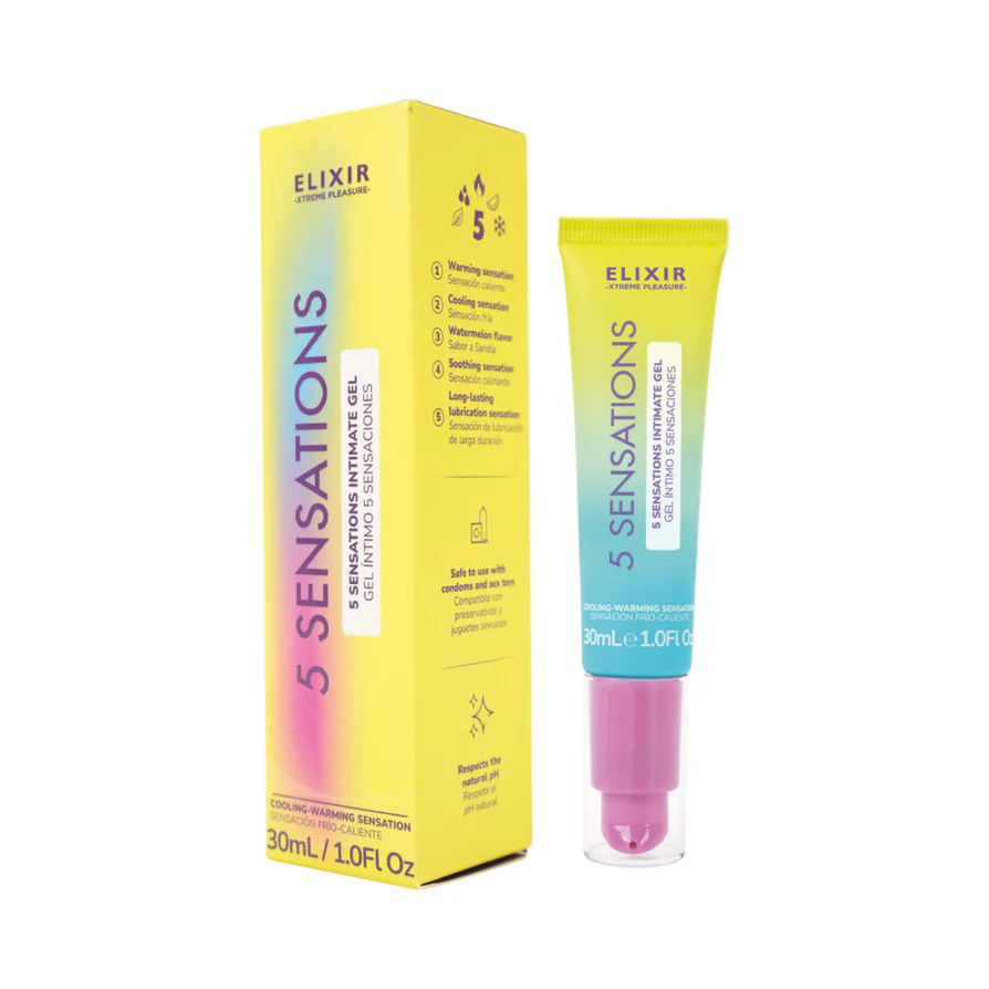 Elixir 5 Sensations Lubricant 30ml   1 Fl Oz