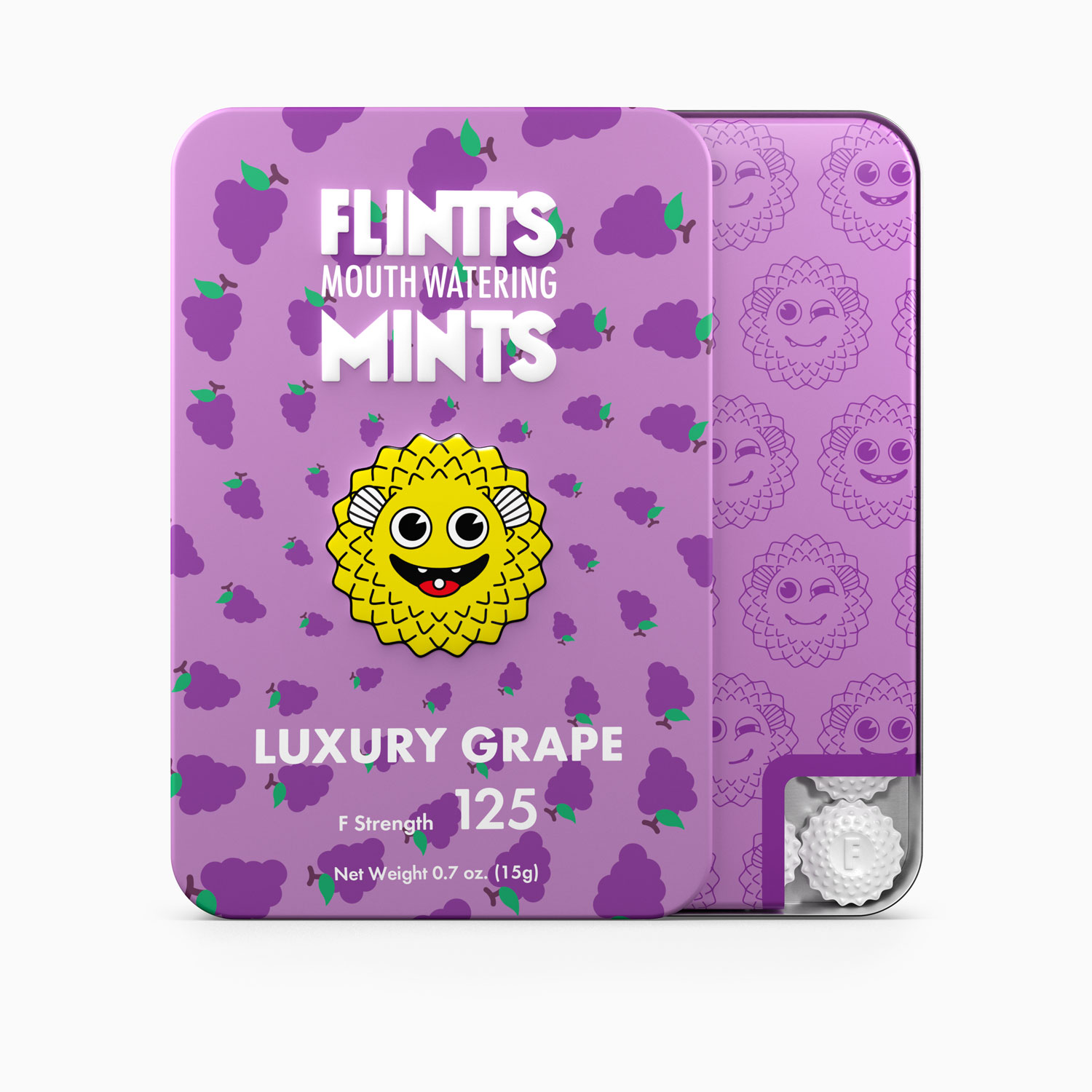 Flintts Mouth Watering Mints Luxury Grape - F-Strength 125