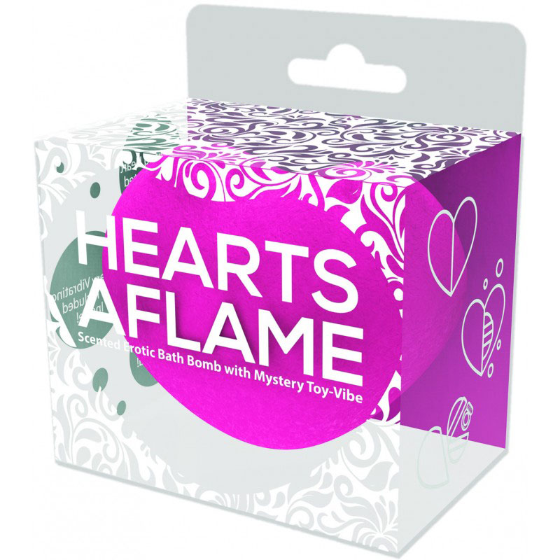 Hearts Aflame Erotic Lovers Bath Bomb