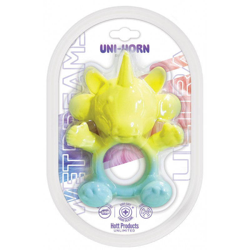 Uni-Horn Cock Ring Vibe - Wet Dreams Ultra