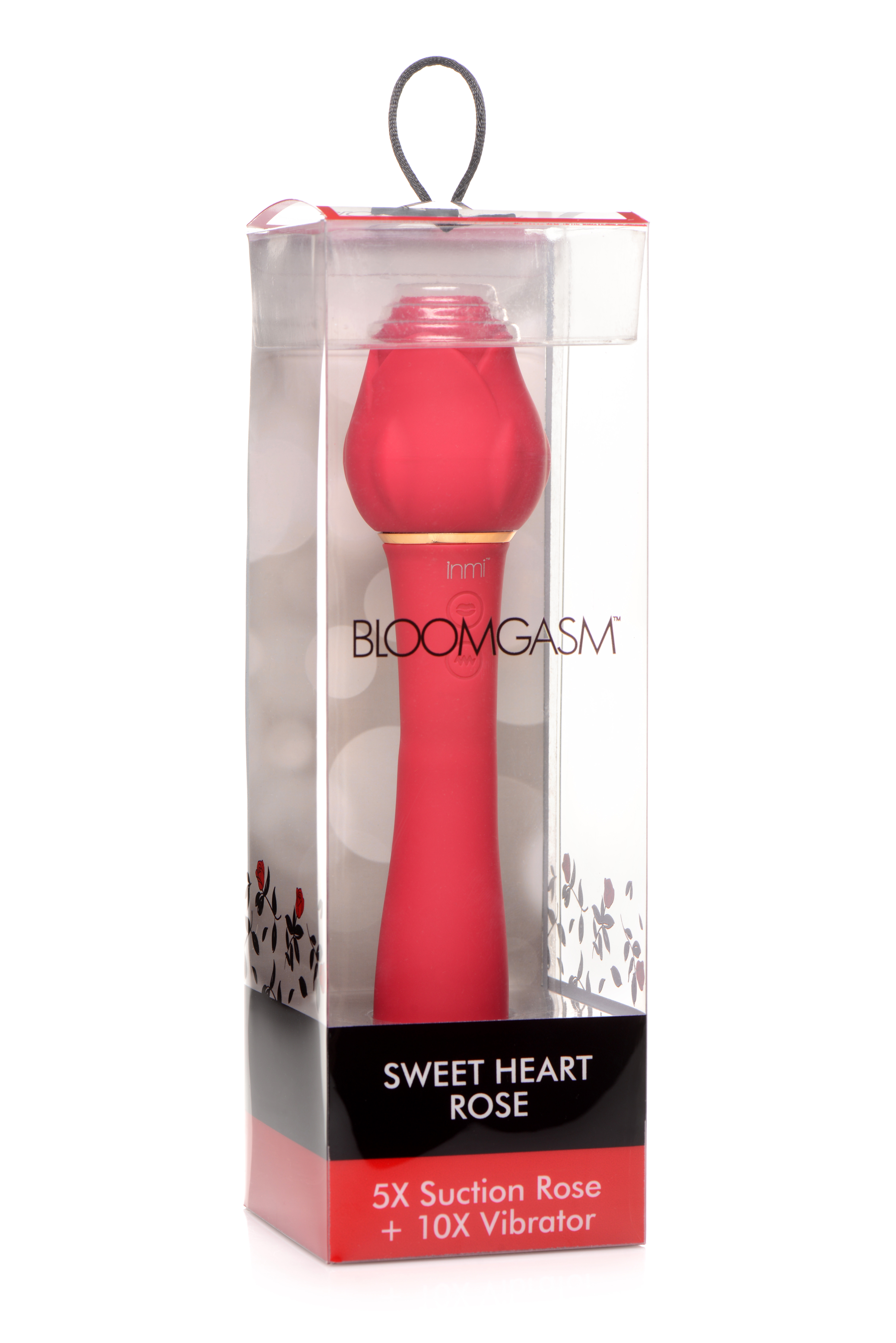 Bloomgasm - Sweet Heart Rose 5x Suction Rose and 10x Vibrator - Pink