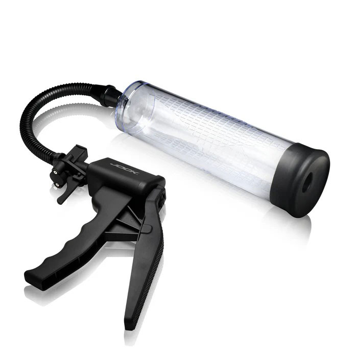 Amp Up Penis Pump With Trigger Handle - Clear