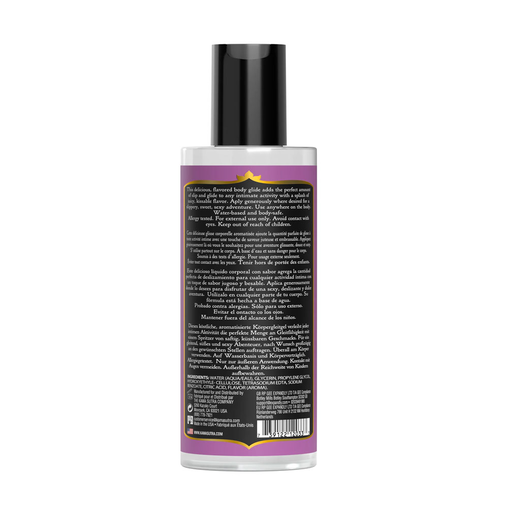 Divine Nectars Flavored Body Glide - Raspberry Kiss - 5 Fl Oz. 150ml