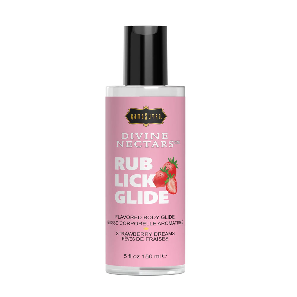 Divine Nectars Flavored Body Glide - Strawberry Dreams - 5 Fl Oz. 150ml
