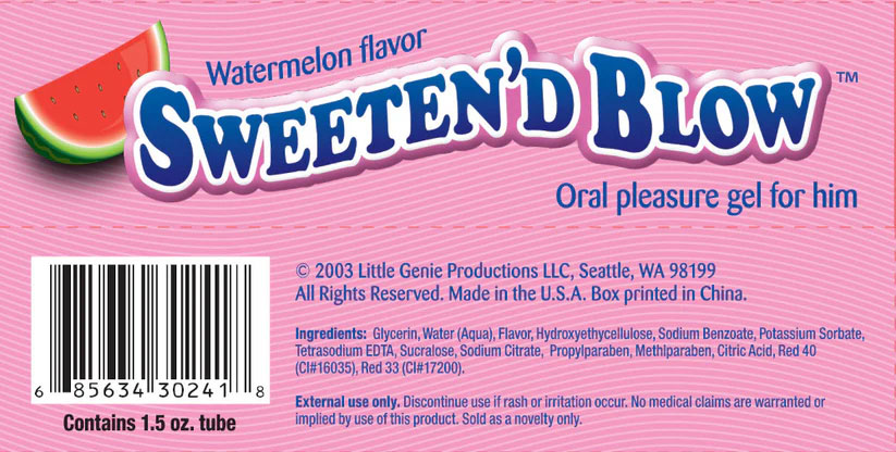 Sweeten'd Blow