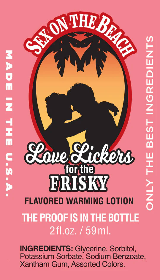Love Lickers Massage Oil - Sex on the Beach - 1.76 Fl. Oz.